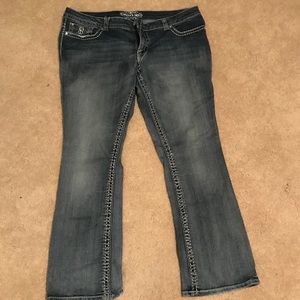 Gently Used- Paisley Sky Boot Cut Jeans